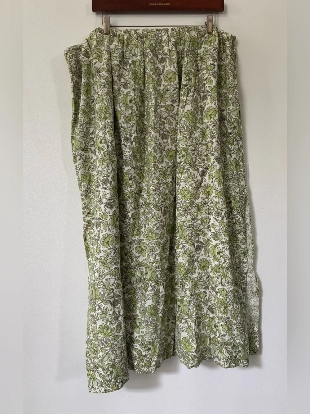 J. Crew Linen Maxi Skirt in Tossed Floral
